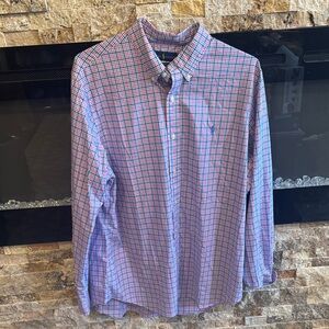 Ralph Lauren Pink and Blue Plaid Shirt